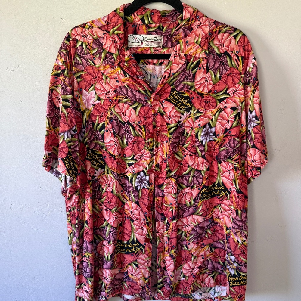 Bayou Wear '03 New Orleans Jazz Fest Crawfish By You Art 4 Now Size Large